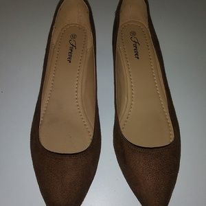 Brown Suede Flats